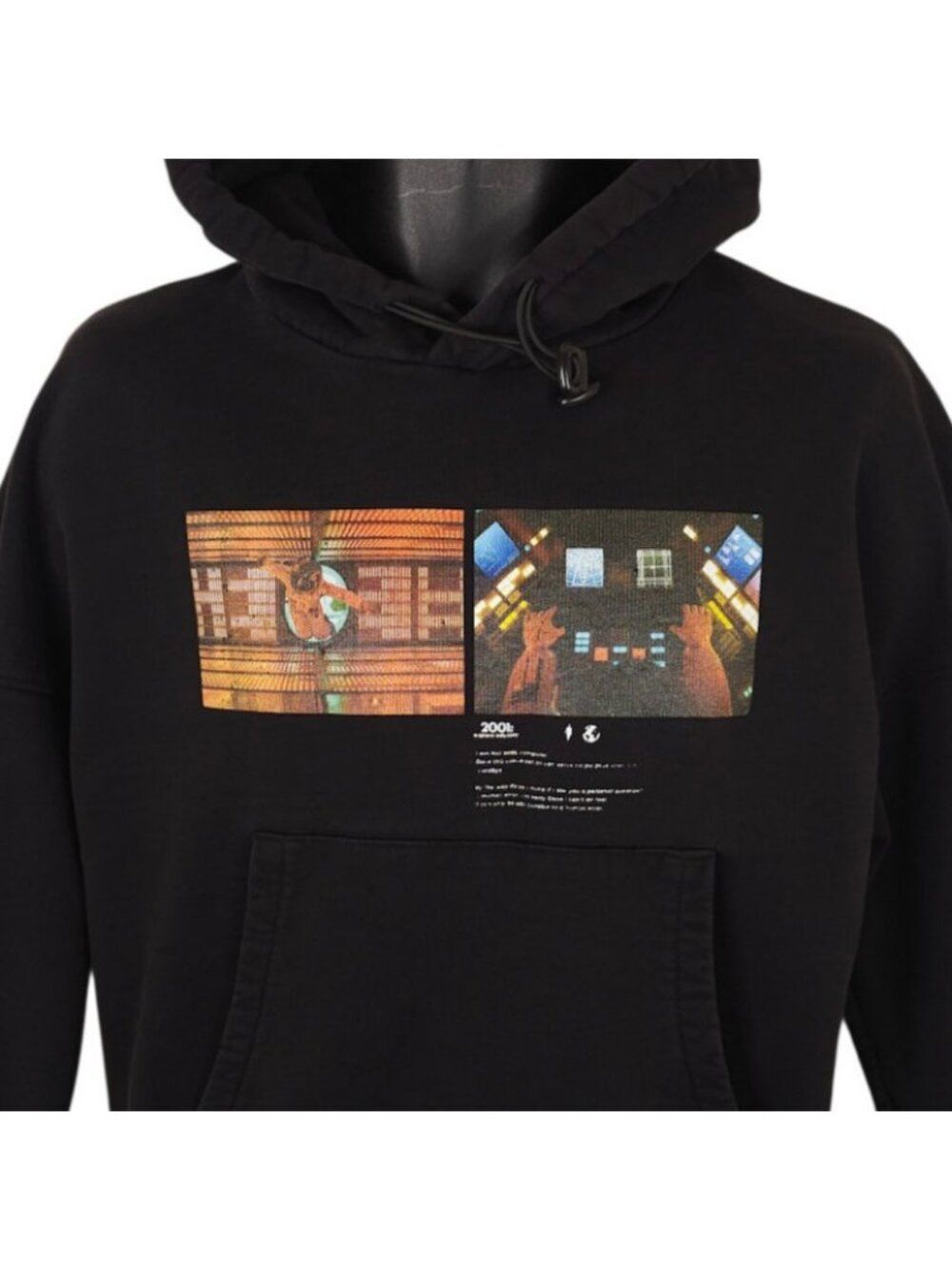 2001 A Space Odyssey Sweatshirt Hoodie Womens Size Small Black Human Error